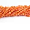 Natural Orange Carnelian Smooth Round Ball Beads Strand Length 14 Inches and Size 5mm to 5.5mm approx. 